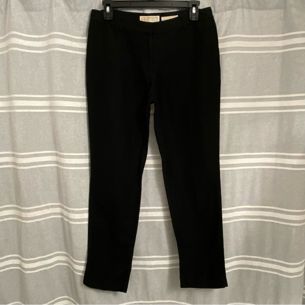 MICHAEL MICHAEL KORS / Wellesley Ankle Fit Linen Blend Straight Leg Pants Size 6